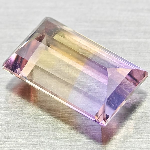 Natural Bi Color Ametrine Gemstones 2.96 Ct. Baguette Shape 11 x 6.9 Mm. - 3