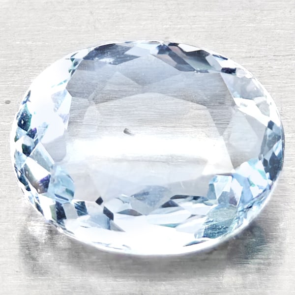 Natural Baby Blue Aquamarine Gemstones 0.99 Ct. Oval Shape 7.7 x 6.5 Mm.: Product ID: 800812263 Product Name: Natural Gemstones Weight: 0.99 CT. Size: 7.7 x 6.5 x 2.9 MM. Shape: Oval Shape Color: Baby Blue Clarity:VSI Luster: Good Gems Origin: Brazil Treatment: Unheated Cry