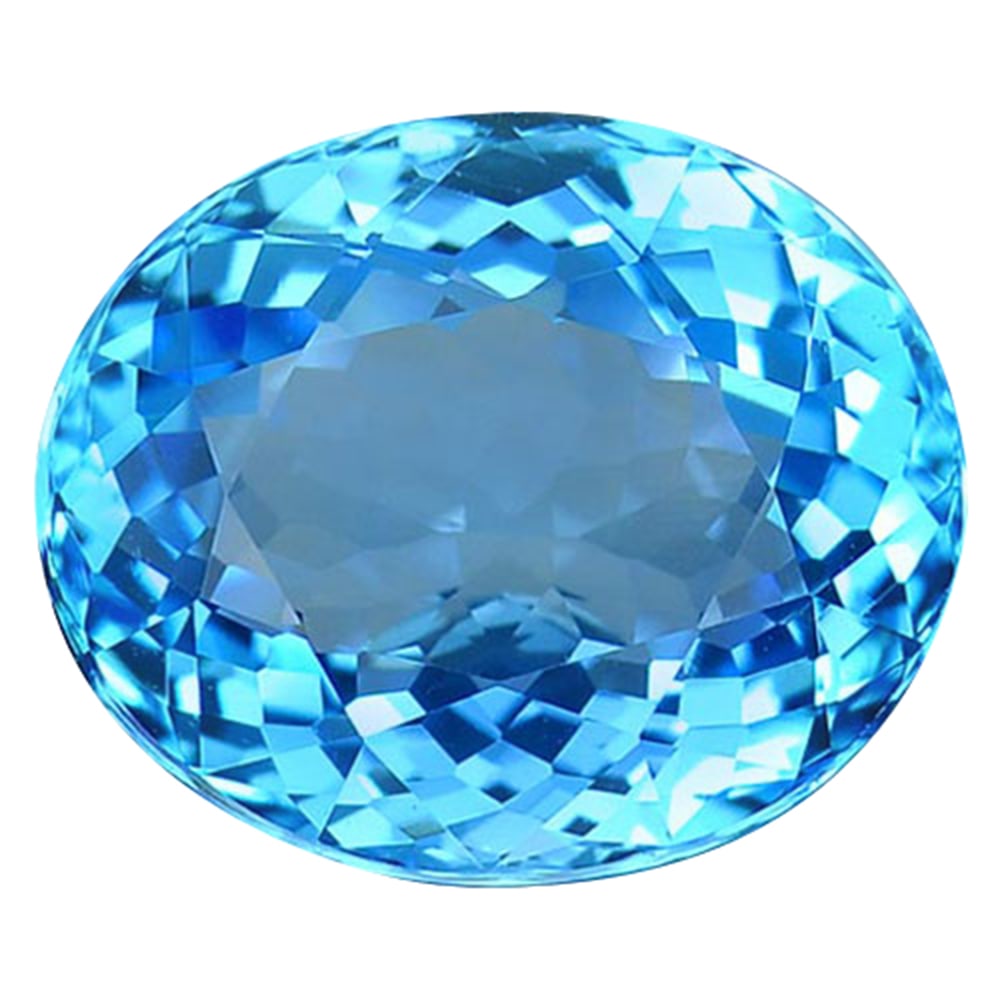 Natural Swiss Blue Topaz Gemstones 16.78 Ct. Clean Oval Shape 16.4 x 13.6 Mm.: Product ID: 807164098 Product Name: Natural Blue Topaz Weight: 16.78 CT. Size: 16.4 x 13.6 x 9.3 MM. Shape: Oval Color: Swiss Blue Clarity:IF Luster: Very Good Gems Origin: Brazil Treatment: Treated C