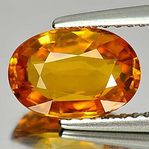 Natural Yellow Sapphire Gemstones 2.21 Ct. Oval Shape 9.4 x 6.5 Mm.: Product ID: 806156644 Product Name: Natural Yellow Sapphire Weight: 2.21 CT. Size: 9.4 x 6.5 x 3.8 MM. Shape: Oval Color: Yellow Clarity:VVS Luster: Very Good Gems Origin: Ceylon, Sri - Lanka Treatmen