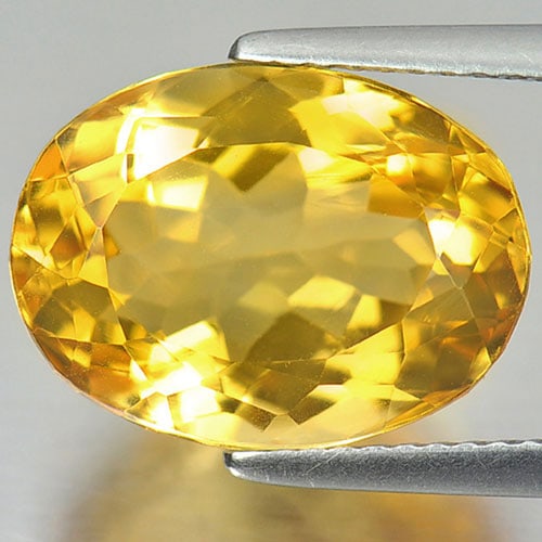 Natural Yellow Citrine Gemstones 7.82 Ct. Clean Oval 14.4 x 10.7 Mm.: Product ID: 801813114 Product Name: Natural Citrine Weight: 7.82 CT. Size: 14.4 x 10.7 x 8.3 MM. Shape: Oval Color: Yellow Clarity:IF Luster: Very Good Gems Origin: Brazil Treatment: Unheated Crystal 