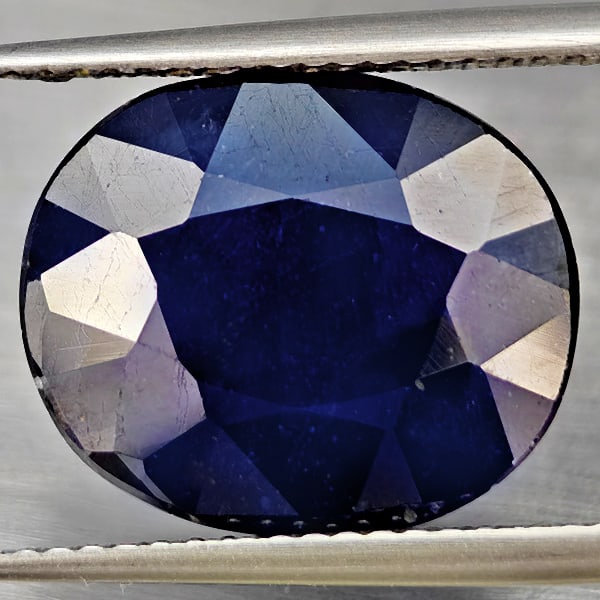 Natural Blue Sapphire Gemstones 9.70 Ct. Oval Shape 14.1 x 11.9 Mm. (1 of 3)