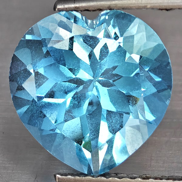 Natural Baby Blue Topaz Gemstones 2.61 Ct. Heart Shape 11.2 Mm. (1 of 3)