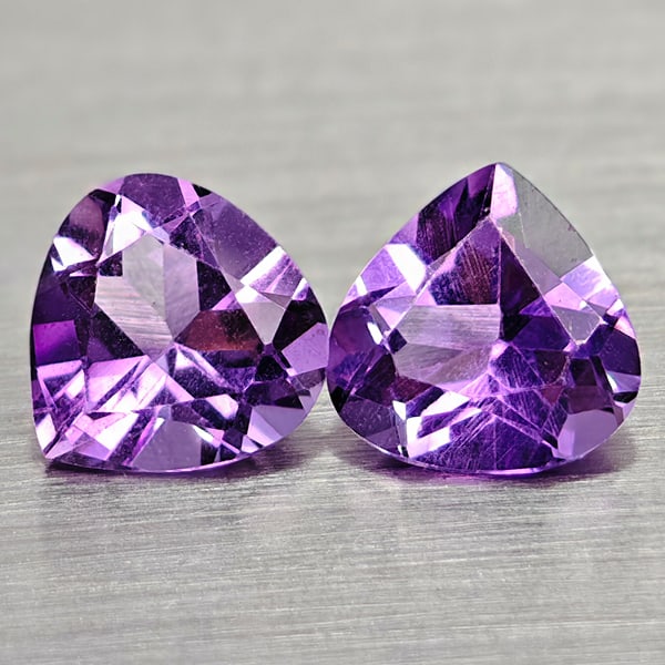 Natural Purple Amethyst Gemstones 1.27 Ct. 2 Pcs. Pear Shape 6.1 Mm: Product ID: 800325354 Product Name: Natural Amethyst Weight: 1.27 CT. Size: 6.2 x 6.1 x 3.6 MM. Shape: Pear Shape Color: Purple Clarity:VSI Luster: Good Gems Origin: Brazil Treatment: Unheated Crystal