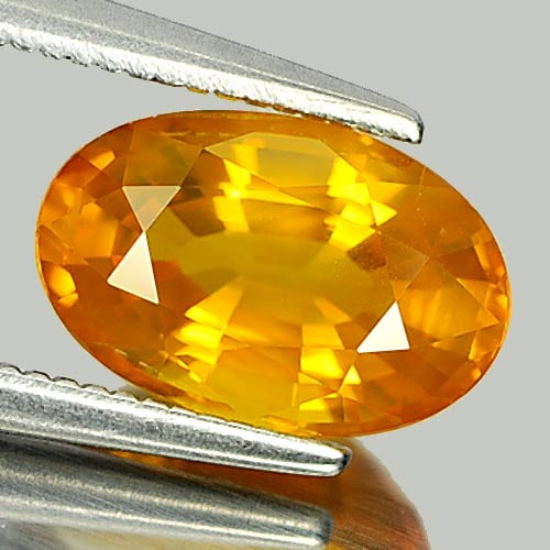 Natural Orange Sapphire Gemstones 2.30 Ct. Oval Shape 9.8 x 6.4 Mm. - 2