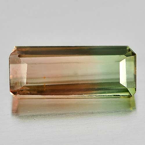 Natural Bi Color Tourmaline Gemstones 1.04 Ct. Octagon Shape 9 x 3.7 Mm.: Product ID: 807243351 Product Name: Natural Tourmaline Weight: 1.04 CT. Size: 9 x 3.7 x 2.8 MM. Shape: Octagon Color: Bi Color Clarity:VVS Luster: Good Gems Origin: Nigeria Treatment: Unheated Crystal