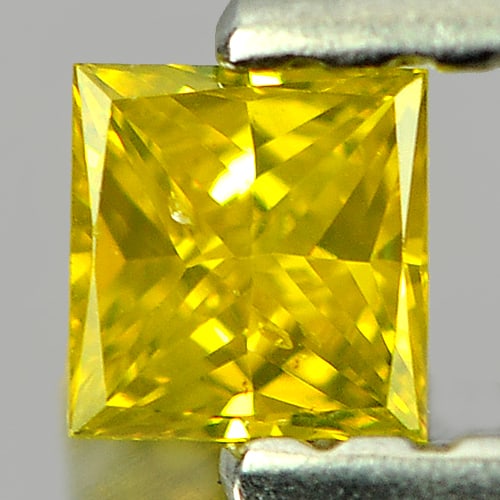 Natural Yellow Loose Diamond 0.11 Ct. Square Princess Cut 2.8 Mm.: Product ID: 802104044 Product Name: Natural Enhanced Diamond Weight: 0.11 CT. Size: 2.8 x 2.8 x 1.7 MM. Shape: Square Princess Cut Color: Yellow Clarity:SI1 Luster: Scintillating Gems Origin: Belgium 