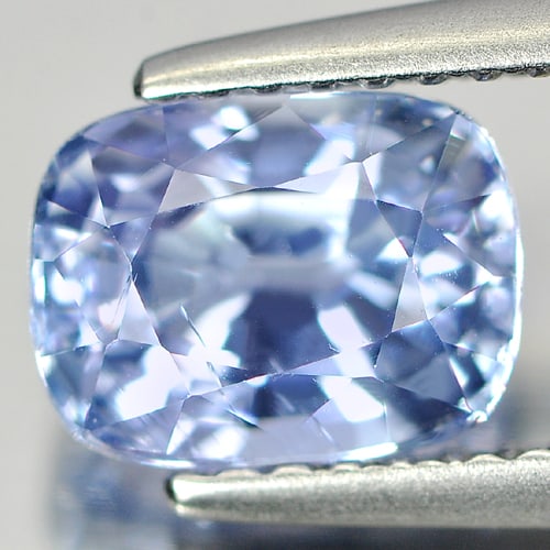Natural Light Blue Tanzanite Gemstones 1.88 Ct. Cushion Shape 7.6 x 5.9 Mm.: Product ID: 807002068 Product Name: Natural Tanzanite Weight: 1.88 CT. Size: 7.6 x 5.9 x 5.1 MM. Shape: Cushion Color: Light Blue Clarity:SI Luster: Good Gems Origin: Tanzania Treatment: Heated Crysta