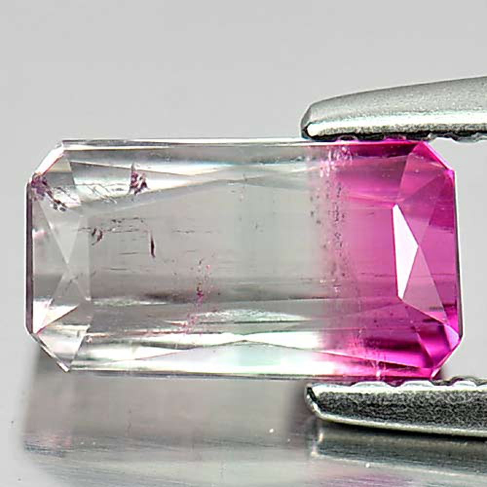 Natural Bi Color Tourmaline Gemstones 1.23 Ct. Octagon Shape 7.9 x 4.4 Mm.: Product ID: 807242642 Product Name: Natural Tourmaline Weight: 1.23 CT. Size: 7.9 x 4.4 x 3.7 MM. Shape: Octagon Color: Bi Color Clarity:SI1 Luster: Good Gems Origin: Nigeria Treatment: Unheated Cryst