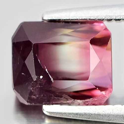 Natural Bi Color Tourmaline Gemstones 1.79 Ct. Octagon Shape 7 x 5.9 Mm.: Product ID: 807236199 Product Name: Natural Tourmaline Weight: 1.79 CT. Size: 7 x 5.9 x 4.5 MM. Shape: Octagon Color: Bi Color Clarity:SI1 Luster: Good Gems Origin: Nigeria Treatment: Unheated Crystal