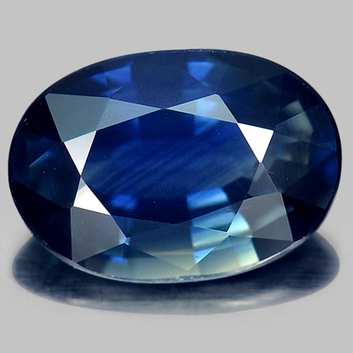 Natural Greenish Blue Sapphire Gemstones 1.59 Ct. VVS Oval Shape 8.3 x 5.8 Mm. (1 of 3)