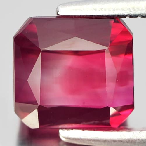 Natural Reddish Pink Tourmaline Gemstones 1.49 Ct. Clean Octagon Shape 6.4 x 6 Mm.: Product ID: 807242848 Product Name: Natural Tourmaline Weight: 1.49 CT. Size: 6.4 x 6 x 4 MM. Shape: Octagon Color: Reddish Pink Clarity:IF Luster: Good Gems Origin: Nigeria Treatment: Unheated Crysta