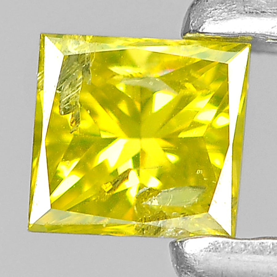 Natural Yellow Loose Diamond 0.13 Ct. Square Princess Cut 2.9 x 2.7 Mm.: Product ID: 802104543 Product Name: Natural Enhanced Diamond Weight: 0.13 CT. Size: 2.9 x 2.7 x 2 MM. Shape: Baguette Princess Cut Color: Yellow Clarity:SI1 Luster: Scintillating Gems Origin: Belgium 