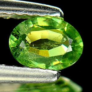 Natural Green Demantoid Garnet Gemstones 0.44 Ct. Oval Shape 5.7 x 4.1 Mm.: Product ID: 802924810 Product Name: Natural Demantoid Weight: 0.44 CT. Size: 5.7 x 4.1 x 2.1 MM. Shape: Oval Color: Green Clarity:SI Luster: Good Gems Origin: Mardagascar Treatment: Unheated Crystal S