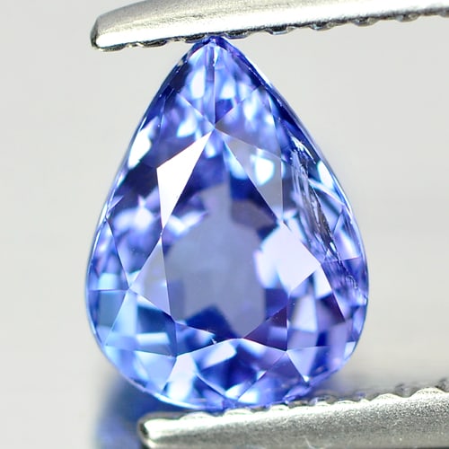 Natural Blue Tanzanite Gemstones 1.21 Ct. Pear Shape 7.5 x 5.6 Mm.: Product ID: 807005790 Product Name: Natural Tanzanite Weight: 1.21 CT. Size: 7.5 x 5.6 x 4.4 MM. Shape: Pear Color: Violetish Blue Clarity:SI Luster: Good Gems Origin: Tanzania Treatment: Heated Cryst