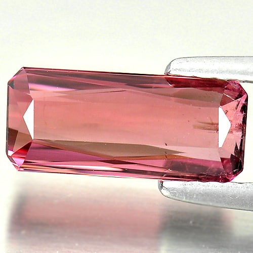 Natural Purplish Pink Tourmaline Gemstones 1.81 Ct. Octagon Shape 11 x 4.8 Mm.: Product ID: 807242683 Product Name: Natural Tourmaline Weight: 1.81 CT. Size: 11 x 4.8 x 3.4 MM. Shape: Octagon Color: Purplish Pink Clarity:VSI Luster: Good Gems Origin: Nigeria Treatment: Unheated C
