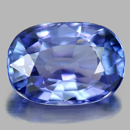 Natural Violetish Blue Tanzanite Gemstones 1.12 Ct. Clean Cushion Shape 7.6 x 5.3 Mm. (1 of 3)