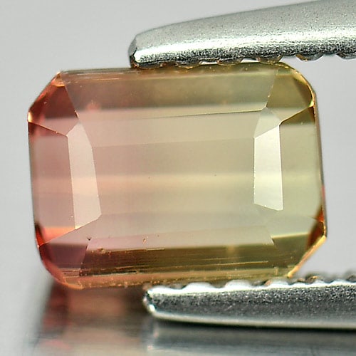 Natural Bi Color Tourmaline Gemstones 0.84 Ct. Octagon Shape 6.2 x 4.7 Mm.: Product ID: 807244074 Product Name: Natural Tourmaline Weight: 0.84 CT. Size: 6.2 x 4.7 x 3.1 MM. Shape: Octagon Color: Bi Color Clarity:VSI Luster: Good Gems Origin: Nigeria Treatment: Unheated Cryst