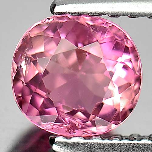 Natural Pink Tourmaline Gemstones 0.81 Ct. Oval Shape 5.9 x 5.6 Mm.: Product ID: 807249248 Product Name: Natural Tourmaline Weight: 0.81 CT. Size: 5.9 x 5.6 x 4 MM. Shape: Oval Color: Violet Pink Clarity:VSI Luster: Good Gems Origin: Nigeria Treatment: Unheated Crystal