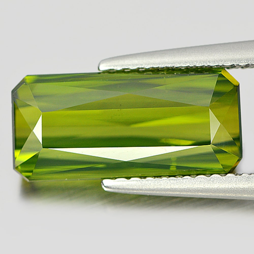 Natural Green Tourmaline Gemstones 4.46 Ct. Octagon Shape 13.4 x 6.3 Mm.: Product ID: 807239308 Product Name: Natural Tourmaline Weight: 4.46 CT. Size: 13.4 x 6.3 x 5 MM. Shape: Octagon Color: Green Clarity:VVS Luster: Very Good Gems Origin: Nigeria Treatment: Unheated Crys