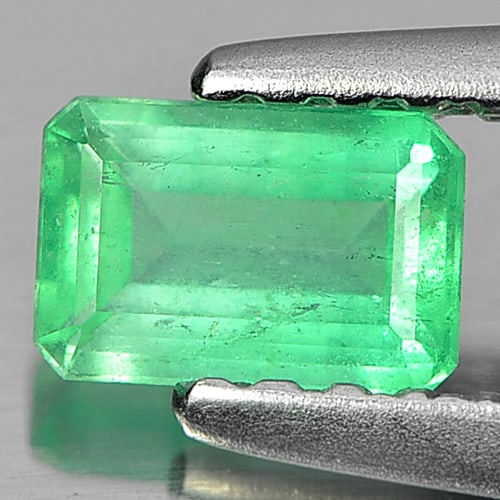 Natural Green Emerald Gemstones 0.30 Ct. Octagon Shape 5.2 x 3.4 Mm.: Product ID: 802403034 Product Name: Natural Emerald Weight: 0.30 CT. Size: 5.2 x 3.4 x 2.2 MM. Shape: Octagon Color: Green Clarity:SI1 Luster: Good Gems Origin: Columbia Treatment: Unheated Crystal St