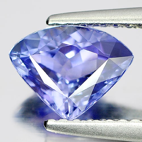 Natural Violetish Blue Tanzanite Gemstones 1.12 Ct. Clean Trilliant Shape 8.2 x 6.3 Mm.: Product ID: 807005945 Product Name: Natural Tanzanite Weight: 1.12 CT. Size: 8.2 x 6.3 x 3.9 MM. Shape: Trilliant Color: Blue Clarity:IF Luster: Very Good Gems Origin: Tanzania Treatment: Heated Cryst