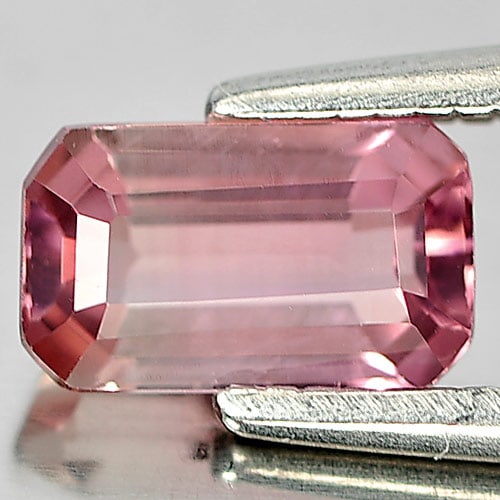 Natural Pink Tourmaline Gemstones 0.81 Ct. Octagon Shape 7 x 4.2 Mm.: Product ID: 807244118 Product Name: Natural Tourmaline Weight: 0.81 CT. Size: 7 x 4.2 x 3.2 MM. Shape: Octagon Color: Pink Clarity:VSI Luster: Good Gems Origin: Nigeria Treatment: Unheated Crystal Str