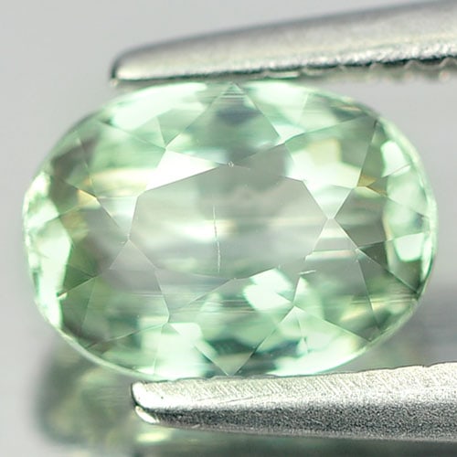 Natural Green Tourmaline Gemstones 0.94 Ct. Oval Shape 6.8 x 5 Mm.: Product ID: 807237053 Product Name: Natural Tourmaline Weight: 0.94 CT. Size: 6.8 x 5 x 3.9 MM. Shape: Oval Color: Green Clarity:VSI Luster: Good Gems Origin: Nigeria Treatment: Unheated Crystal Struc