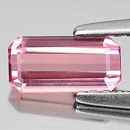 Natural Pink Tourmaline Gemstones 0.63 Ct. Clean Octagon Shape 7.3 x 3.7 Mm.: Product ID: 807248957 Product Name: Natural Tourmaline Weight: 0.63 CT. Size: 7.3 x 3.7 x 2.5 MM. Shape: Octagon Color: Pink Clarity:IF Luster: Very Good Gems Origin: Nigeria Treatment: Unheated Cryst