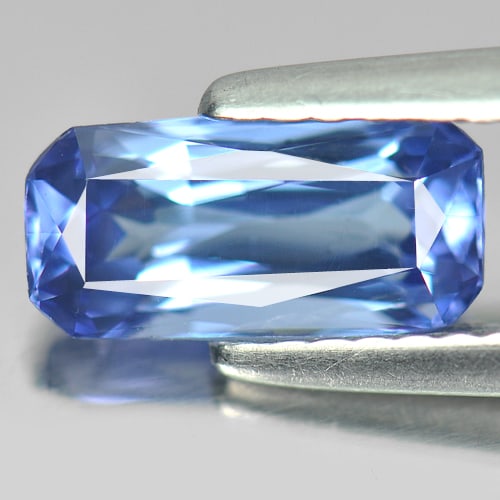 Natural Blue Tanzanite Gemstones 1.32 Ct. Clean Octagon Shape 9.09 x 4.42 Mm. (1 of 4)