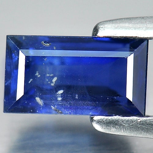 Natural Blue Sapphire Gemstone 1.25 Ct. Baguette Shape 7.2 x 4 Mm.: Product ID: 806008634 Product Name: Natural Blue Sapphire Weight: 1.25 CT. Size: 7.2 x 4 x 3.3 MM. Shape: Baguette Color: Blue Clarity:SI Luster: Good Gems Origin: Thailand Treatment: Heated Crystal S