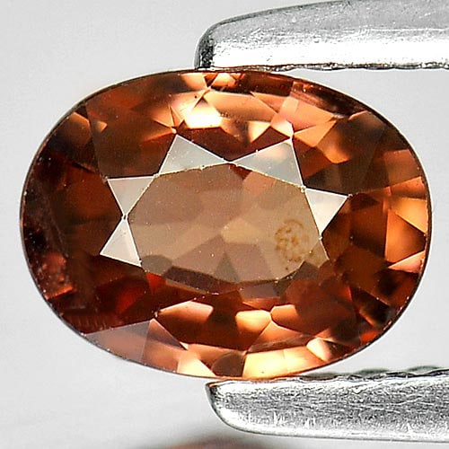 Natural Imperial Zircon Gemstones 0.98 Ct. Oval Shape 6.8 x 5.2 Mm. (1 of 3)