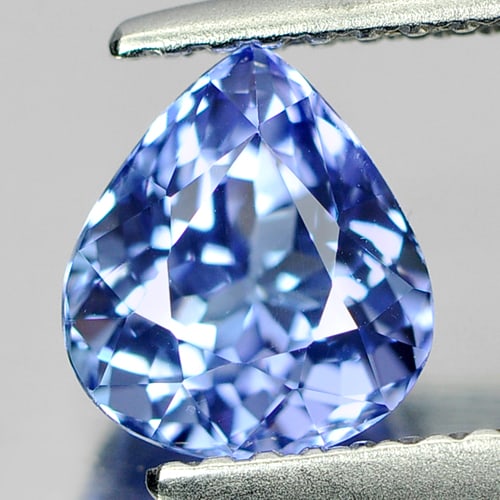 Natural Blue Tanzanite Gemstones Tanzanite 1.41 Ct. Clean Pear Shape 7.3 x 6.5 Mm. (1 of 3)