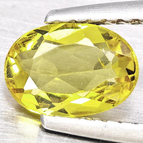 Natural Yellow Beryl Gemstones 0.64 Ct. Oval Shape 7.4 x 5.3 Mm.: Product ID: 801102747 Product Name: Natural Beryl Weight: 0.64 CT. Size: 7.4 x 5.3 x 2.8 MM. Shape: Oval Color: Yellow Clarity:VSI Luster: Good Gems Origin: Brazil Treatment: Unheated Crystal Structur