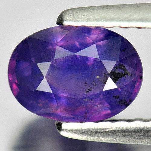 Natural Purple Sapphire Gemstones 1.33 Ct. Oval Shape 5.05 x 7.02 Mm.: Product ID: 806153998 Product Name: Natural Purple Sapphire Weight: 1.33 CT. Size: 5.05 x 7.02 x 3.91 MM. Shape: Oval Color: Purple Clarity:SI1 Luster: Good Gems Origin: Madagascar Treatment: Unheated