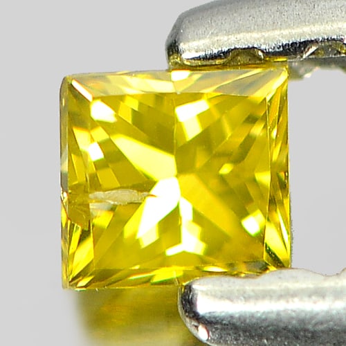 Natural Yellow Loose Diamond 0.10 Ct. Baguette Princess Cut 2.5 x 2.3 Mm.: Product ID: 802103501 Product Name: Natural Enhanced Diamond Weight: 0.10 CT. Size: 2.5 x 2.3 x 1.9 MM. Shape: Baguette Princess Cut Color: Yellow Clarity:SI1 Luster: Scintillating Gems Origin: Belgiu