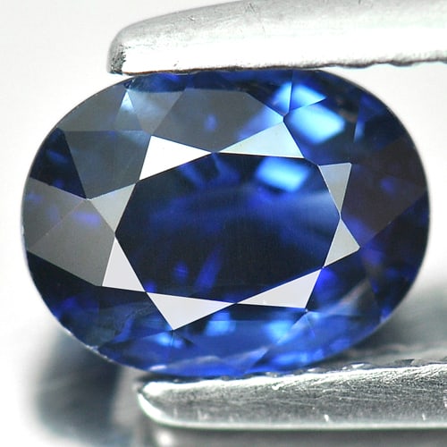 Natural Blue Sapphire Gemstones 1.60 Ct. Oval Shape 7.09 x 5.51 Mm. (1 of 4)