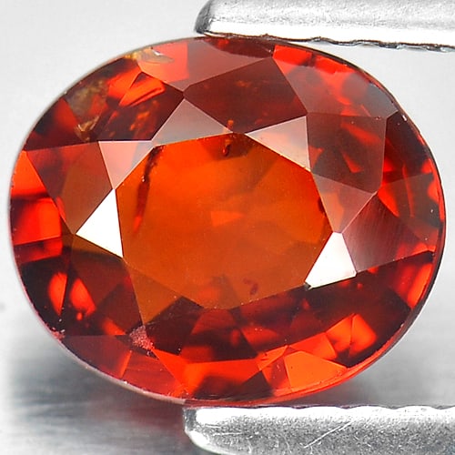 Natural Orange Spessartine Garnet Gemstones 1.76 Ct. Oval Shape 7.8 x 6.6 Mm.: Product ID: 802914111 Product Name: Natural Spessartine Weight: 1.76 CT. Size: 7.8 x 6.6 x 3.5 MM. Shape: Oval Color: Orange Clarity:SI1 Luster: Good Gems Origin: Nigeria Treatment: Unheated Crystal S