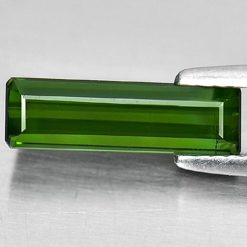 Natural Green Tourmaline Gemstones 1.76 Ct. Octagon Shape 13.2 x 4 Mm.: Product ID: 807242998 Product Name: Natural Tourmaline Weight: 1.76 CT. Size: 13.2 x 4 x 3.5 MM. Shape: Octagon Color: Green Clarity:VSI Luster: Good Gems Origin: Nigeria Treatment: Unheated Crystal S