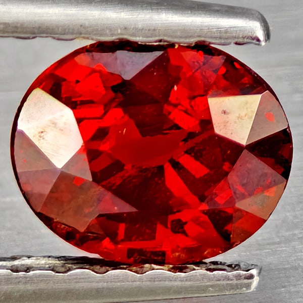 Natural Orangish Red Spessartine Garnet Gemstones 1.07 Ct. Oval Shape 6.1 x 5.2 Mm.: Product ID: 802937275 Product Name: Natural Garnet Weight: 1.07 CT. Size: 6.1 x 5.2 x 3.7 MM. Shape: Oval Shape Color: Orangish Red Clarity:SI1 Luster: Good Gems Origin: Namibia Treatment: Unheated Cr