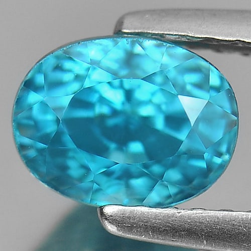 Natural Blue Zircon Gemstones 2.23 Ct. VVS Oval Shape 7 x 5.4 Mm.: Product ID: 807720912 Product Name: Natural Zircon Weight: 2.23 CT. Size: 7 x 5.4 x 5.6 MM. Shape: Oval Color: Blue Clarity:VVS Luster: Very Good Gems Origin: Cambodia Treatment: Heated Crystal Struct