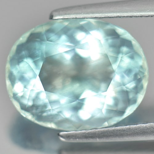 Natural Sky Blue Aquamaline Gemstones 4.15 Ct. Oval Shape 11.79 x 9.37: Product ID: 800802434 Product Name: Natural Aquamarine Weight: 4.15 CT. Size: 11.79 x 9.37 x 6.50 MM. Shape: Oval Color: Greenish Blue Clarity:VVS Luster: Good Gems Origin: Brazil Treatment: Unheated 