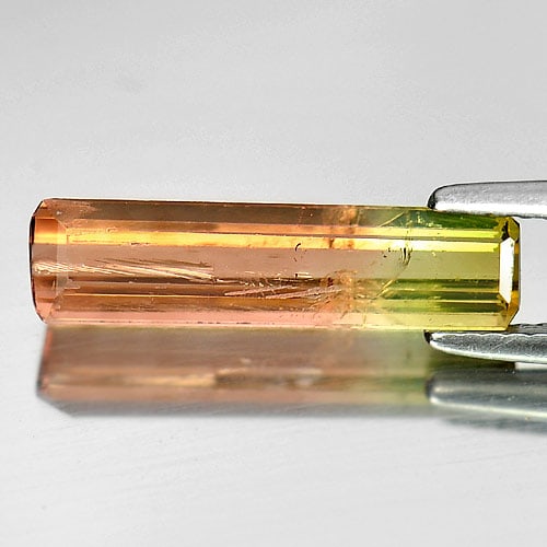 Natural Bi Color Tourmaline Gemstones 2.79 Ct. Octagon Shape 17.6 x 4.5 Mm.: Product ID: 807237819 Product Name: Natural Tourmaline Weight: 2.79 CT. Size: 17.6 x 4.5 x 3.5 MM. Shape: Octagon Color: Bi Color Clarity:SI Luster: Good Gems Origin: Nigeria Treatment: Unheated Cryst