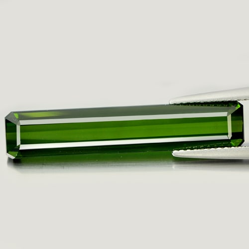 Natural Green Tourmaline Gemstones 8.25 Ct. Clean Octagon Shape 29.94 x 5.90: Product ID: 807236684 Product Name: Natural Tourmaline Weight: 8.25 CT. Size: 29.94 x 5.90 x 4.60 MM. Shape: Octagon Color: Green Clarity:IF Luster: Good Gems Origin: Nigeria Treatment: Unheated Cryst