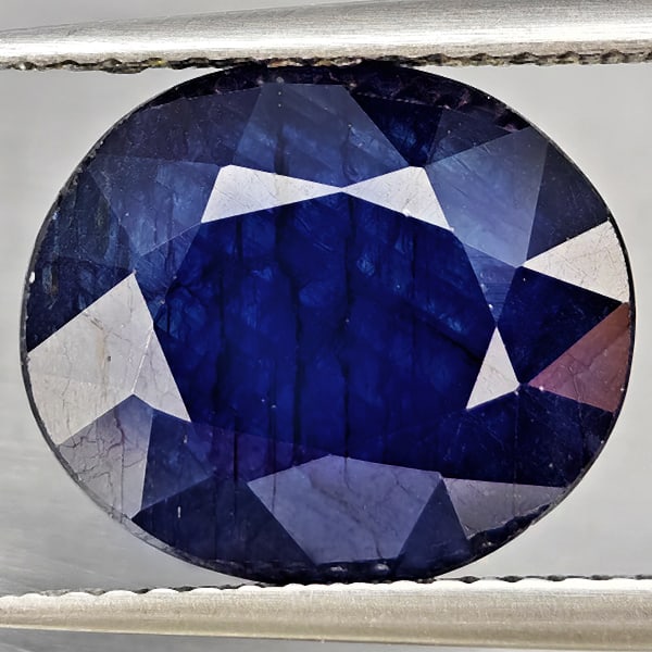 Natural Blue Sapphire Gemstones 7.40 Ct. Oval Shape 12.5 x 10 Mm.: Product ID: 806012259 Product Name: Natural Blue Sapphire Weight: 7.40 CT. Size: 12.5 x 10 x 6.2 MM. Shape: Oval Color: Blue Clarity:SI1 Luster: Good Gems Origin: Madagascar Treatment: Heated (Lead-gl
