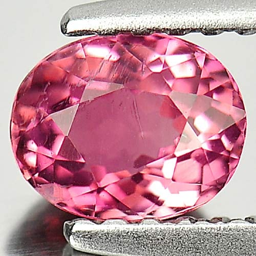 Natural Pink Tourmaline Gemstones 0.65 Ct. Oval Shape 5.8 x 4.6 Mm.: Product ID: 807245822 Product Name: Natural Tourmaline Weight: 0.65 CT. Size: 5.8 x 4.6 x 3.5 MM. Shape: Oval Color: Pink Clarity:VSI Luster: Good Gems Origin: Nigeria Treatment: Unheated Crystal Stru
