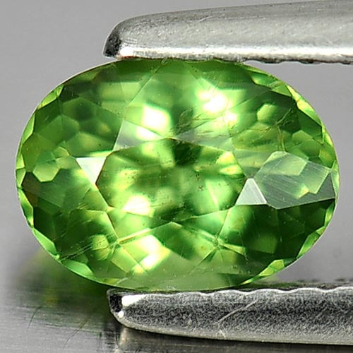 Natural Green Apatite Gemstones 0.89 Ct. Oval Shape 7 x 5.2 Mm.: Product ID: 800612296 Product Name: Natural Apatite Weight: 0.89 CT. Size: 7 x 5.2 x 3.8 MM. Shape: Oval Color: Green Clarity:SI1 Luster: Good Gems Origin: Tanzania Treatment: Unheated Crystal Structu