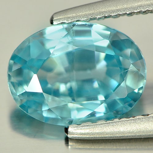 Natural Blue Zircon Gemstones 1.69 Ct. Oval Shape 7.9 x 5.8 Mm.: Product ID: 807715798 Product Name: Natural Zircon Weight: 1.69 CT. Size: 7.9 x 5.8 x 3.4 MM. Shape: Oval Color: Blue Clarity:SI Luster: Good Gems Origin: Cambodia Treatment: Heated Crystal Structure: