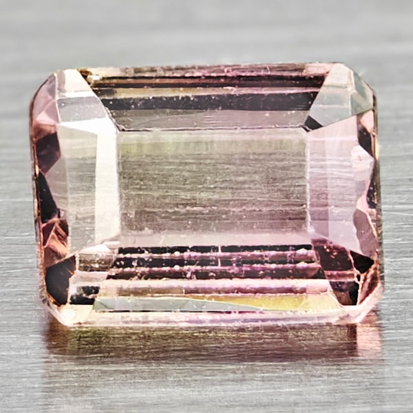 Natural Party Color Tourmaline Gemstones 0.62 Ct. Octagon Shape 5.4 x 4 Mm. (1 of 3)