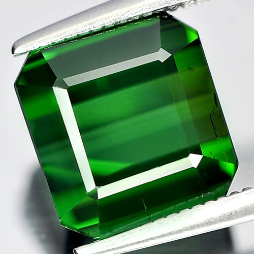 Natural Green Tourmaline Gemstones 4.29 Ct. Octagon Shape 9.2 x 8.7 Mm. - 2